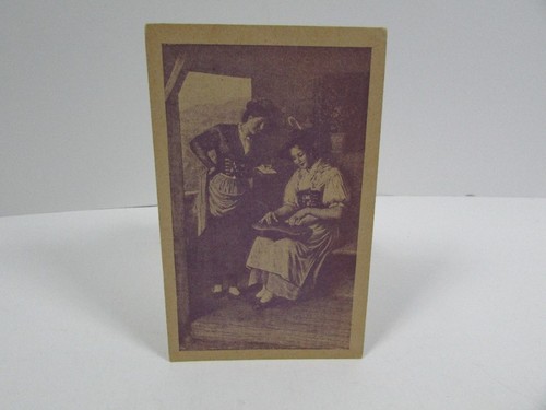Postcard two women - postcard, in