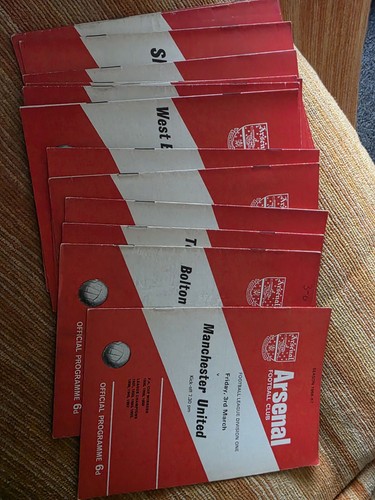 Arsenal home programmes - 14,