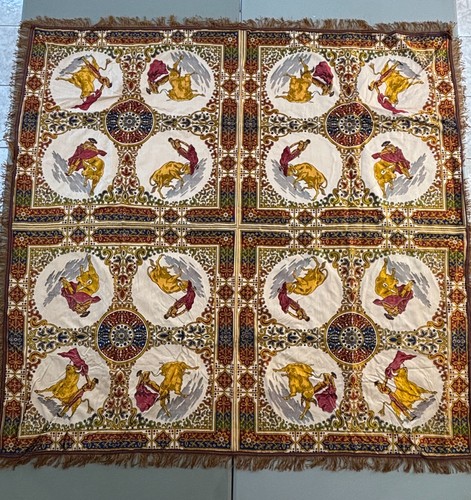 Vintage spanish tablecloth - vintage,