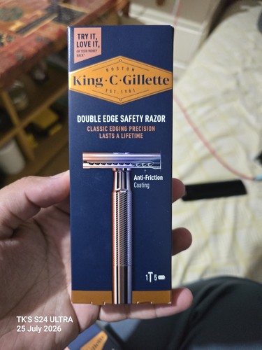 King gillette double edge - king,