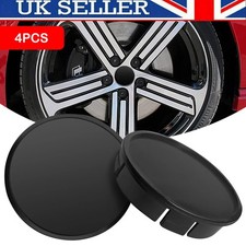 4x 56mm 51mm Universal Black Car Wheel Center Hub Caps for Alloy Rims