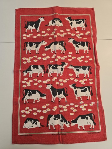 Irish linen union red cow - irish,