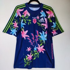 Stade Francais Paris 2010 - 2011 Adidas Rugby Shirt | Men's Large
