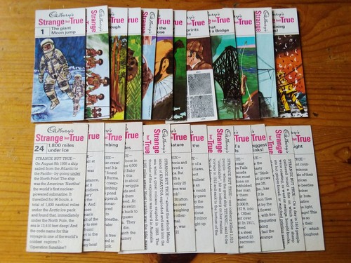 Cadbury trade cards strange - cadbury, cards: