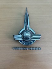 Morris Minor Original Front Car Badge And Side Bonnet Badge