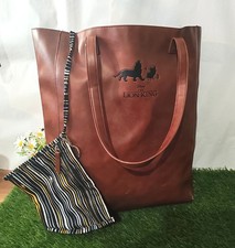 Disney The Lion King Faux Leather Shopper Tote Bag - Tan Brown - Gym Shopping