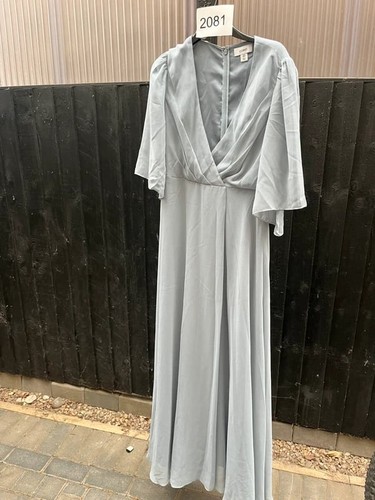 Coast blue grey maxi dress - grey, uk