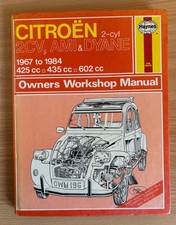 Citroen 2CV, 2CV4 & 2CV6, Ami 6 & 8, Dyane 4 & 6 Haynes Owners Workshop Manual