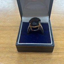 9ct gold on silver large smoky