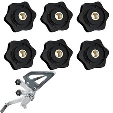 6PC M6 Star Knobs Nuts 6MM
