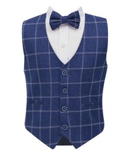Boys Tweed Windowpane Check