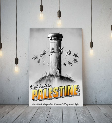 Banksy palestine deep framed - -deep,