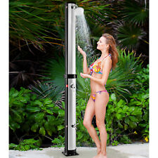 38L Solar Heated Shower Temperature Adjustable 2-Section Shower Garden Poolside