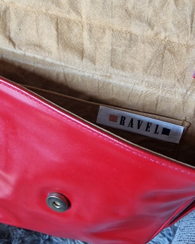 Red ravel vintage handbag - ravel,