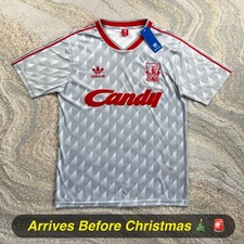 🚨 LAST ONE | Liverpool Adidas 1989/91 Away Candy  T-Shirt | Barnes #10 ⭐️ | L ✅