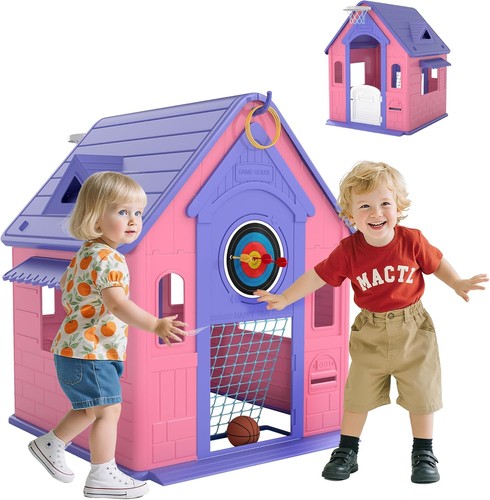 Wooden five one playhouse - wooden, five-in