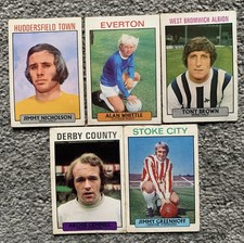 5no vintage Football Gum Cards