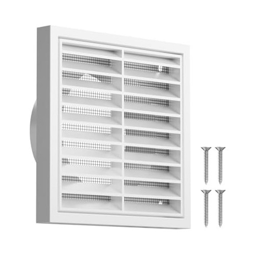 White plastic louvered wall - plastic,