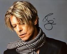 David Bowie signed photo with