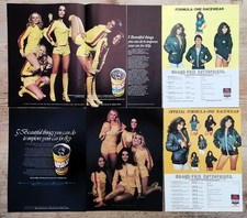 PAN'S PEOPLE + LINDA LUSARDI  -  4  COLOUR  ADVERTS - ORIGINAL