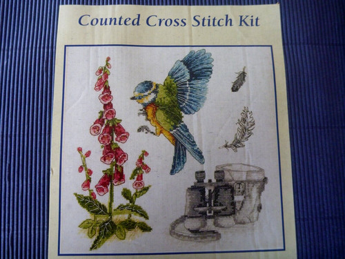 Bird watching cross stitch - bird,