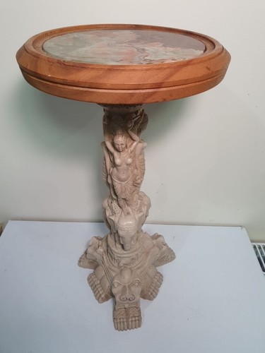 Oriental asian side table - oriental, faux
