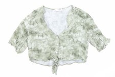 Pull&Bear Womens Green Viscose