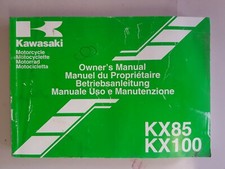 Kawasaki KX85   KX100 from year 2000 upwards  Owners Manual Handbook 