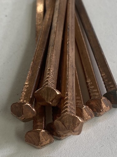 Copper rosehead nails marine - rosehead,