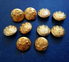 10 x British Army The Royal Coat of Arms General Service Insignia Buttons NEW