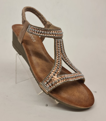 Ladies wedge sandal comfy - wedge,