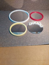 Dolls house 1/12th scale four modern round mirrors  by Pretty Miniatures