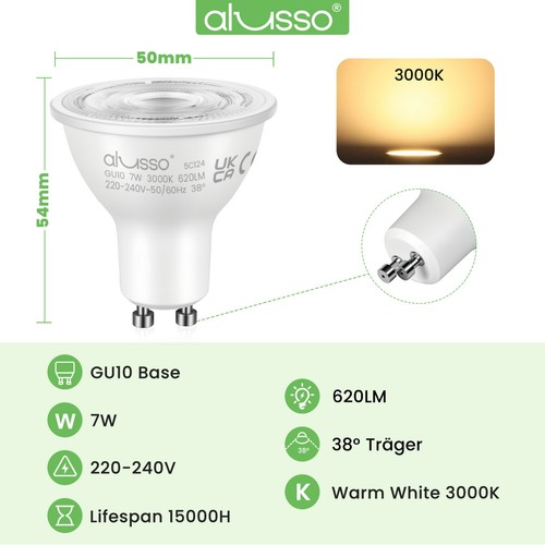 100 pack led gu10 light - gu10,