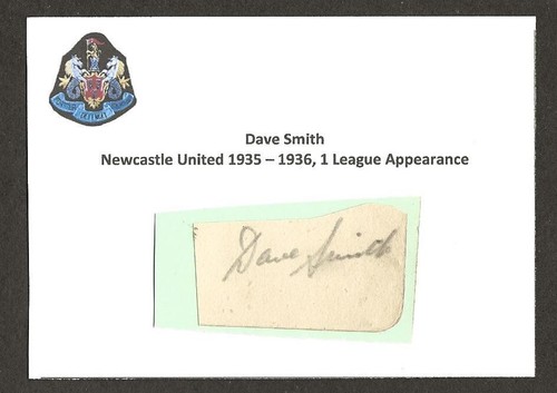 Dave smith newcastle united - newcastle, fc