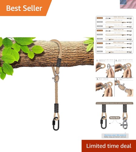 Adjustable tree swing rope kit - tree,