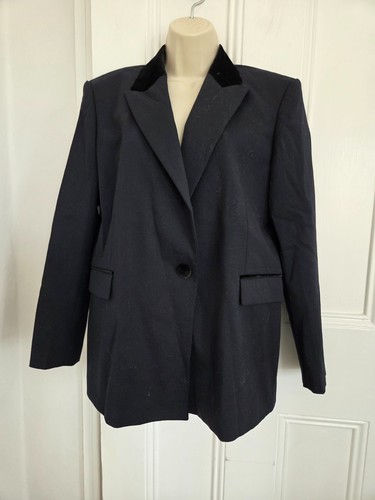 Sandro navy boxy blazer - , with