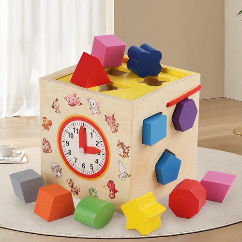 Wooden activity busy cube - activity,