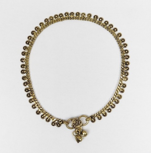 Antique brass finish anklet - antique,