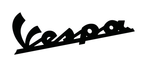 Vespa logo old - old, car