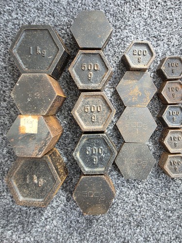 Vintage set cast iron - of,