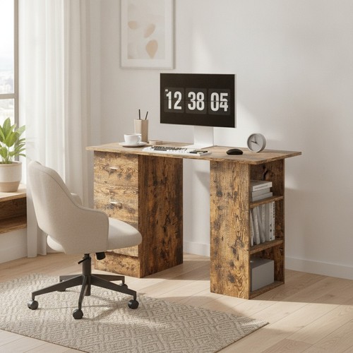 Computer desk with drawers - computer,