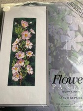 Heritage Stitchcraft Cross Stitch Kit Dog Rose Panel by John Clayton 27 Count