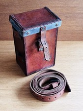 VICKERS GUN WW2 LEATHER CASE Tool Parts box + strap EXCELLENT (BHG 1945)