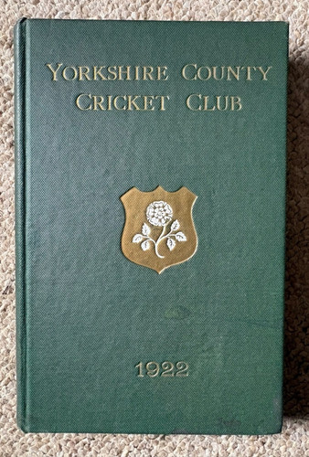 1922 yorkshire county cricket - county,