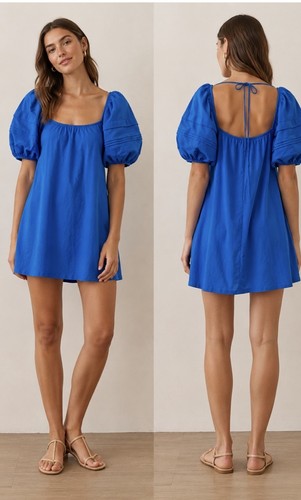 Zara blue puff sleeve - zara,