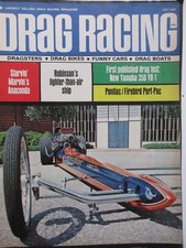 DRAG RACING Magazine Vtg Race