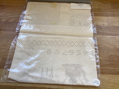 Vintage traced needlework - vintage,