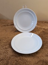 2  Denby White Large Dinner