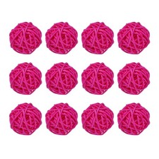 12 Pcs Wicker Rattan Balls