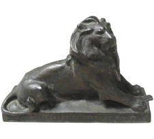 Bronze Lion of Belford Paperweight
